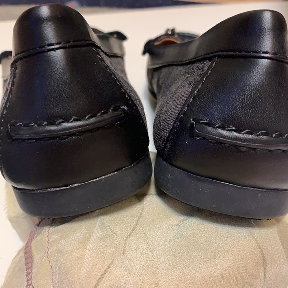 COACH CARLY MONOGRAM LOAFERS FLATS GRAY METAL HARDWARE 6.5 - Picture 5 of 12